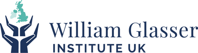 Logo of the William Glasser Institute UK with stylized hands holding a map of the UK. | SEN Schools