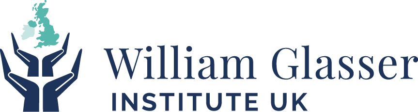 Logo of the William Glasser Institute UK with stylized hands holding a map of the UK. | SEN Schools